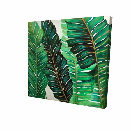 FONDO 32 x 32 in. Several Exotic Plant Leaves-Print on Canvas FO2788342